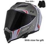Mate black Dual Sport Off Road Motorcycle Helmet