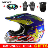 Professional BOZXRX Dirt Bike Helmet